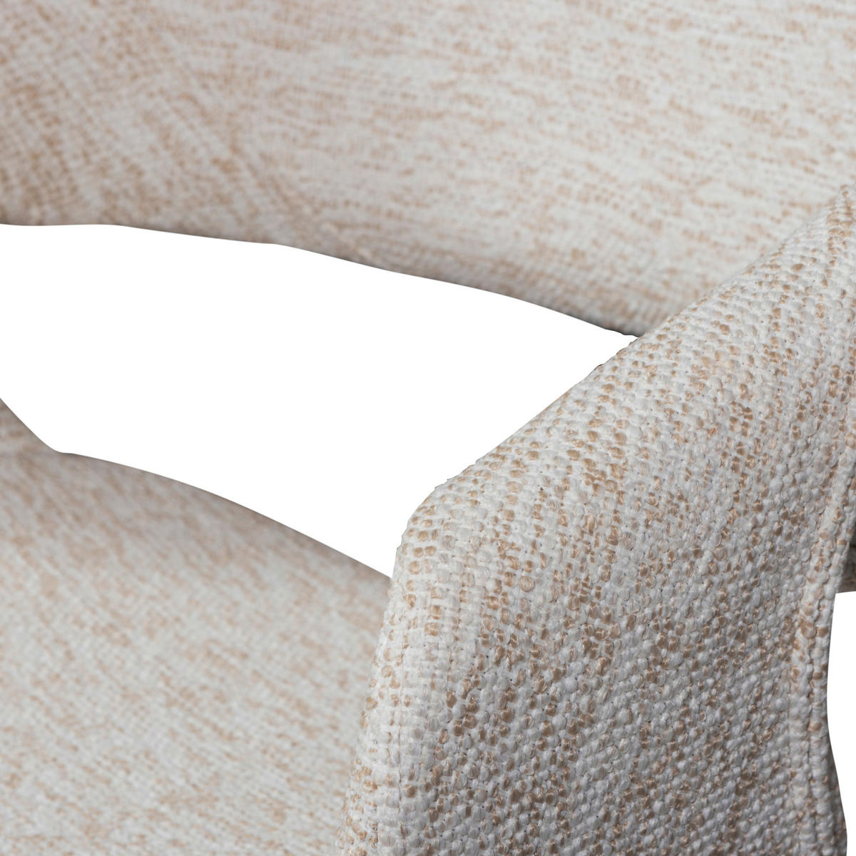 ARMLEHNSTUHL-SET 2 Stück  in Webstoff  - Dunkelbraun/Naturfarben, MODERN, Textil (57/78/57cm) - Livetastic