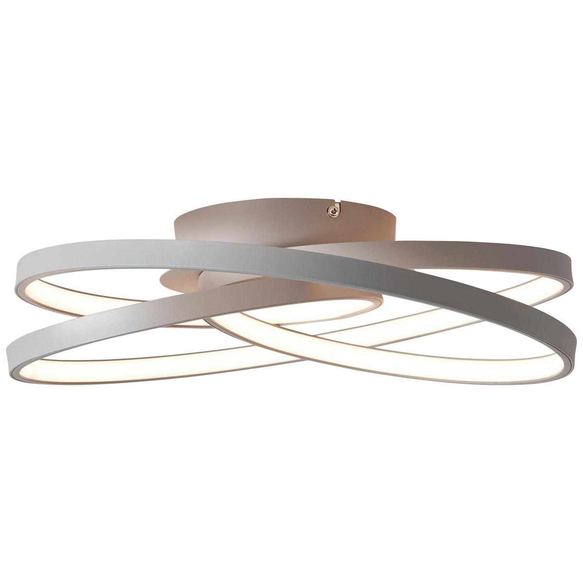LED-DECKENLEUCHTE  40/13 cm    - Grau, Konventionell, Glas/Metall (40/13cm) - Brilliant