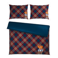 OBOUSTRANNÉ POVLEČENÍ, satén, modrá, 200/200 cm - modrá, textil (200/200cm) - Novel