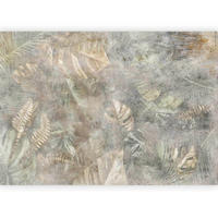 FOTOTAPET 400/280 cm  - gråvit/salviagrön, Lifestyle, textil (400/280cm) - artgeist