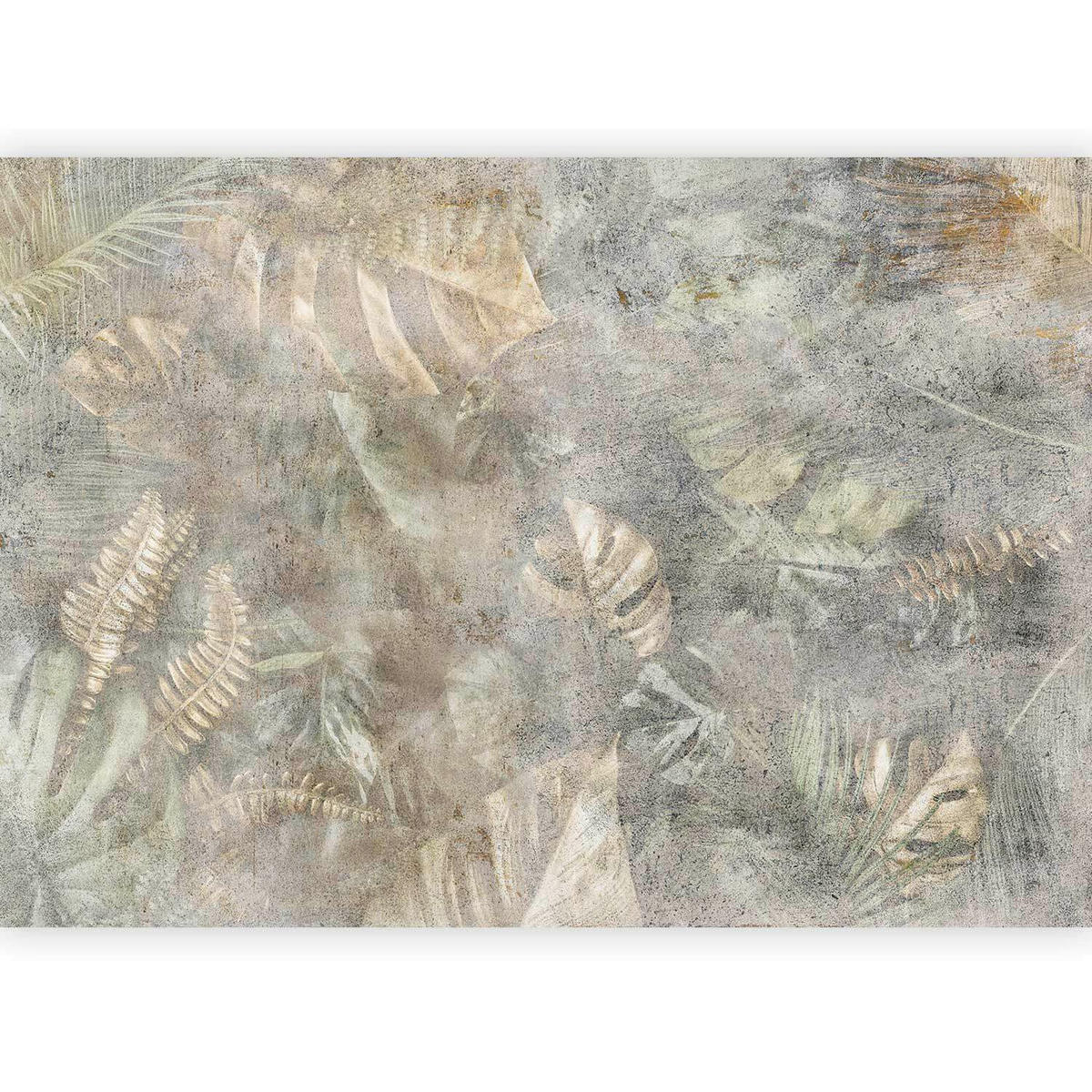 FOTOTAPET 400/280 cm  - gråvit/salviagrön, Lifestyle, textil (400/280cm) - artgeist