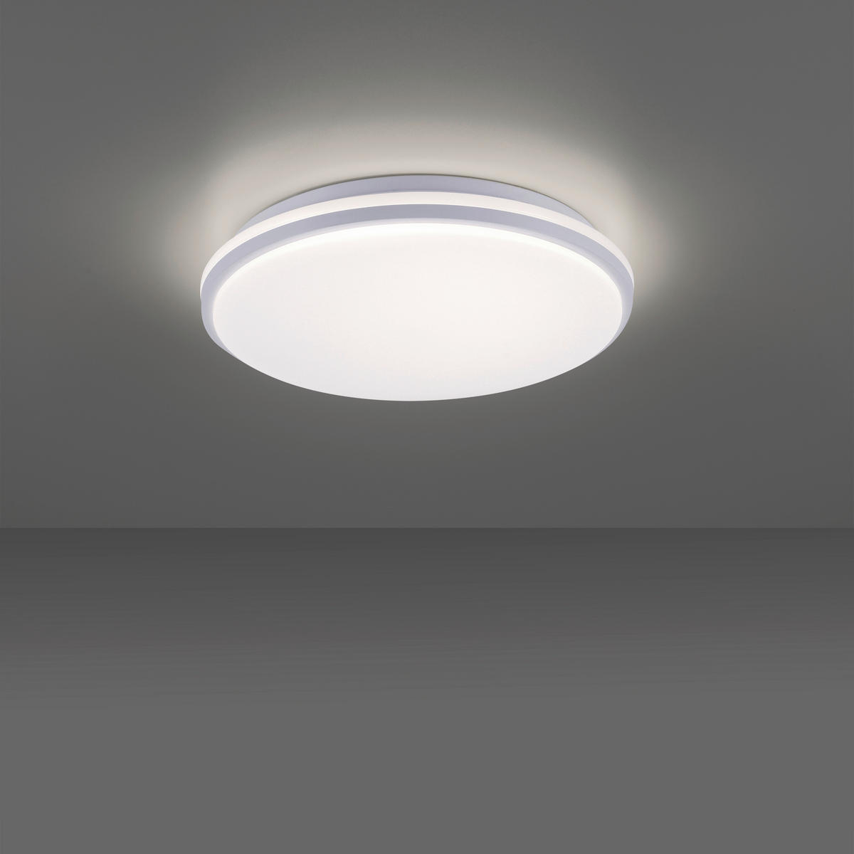 LED-DECKENLEUCHTE 34,5/8/34,5 cm   - Weiß, Basics, Kunststoff/Metall (34,5/8/34,5cm)