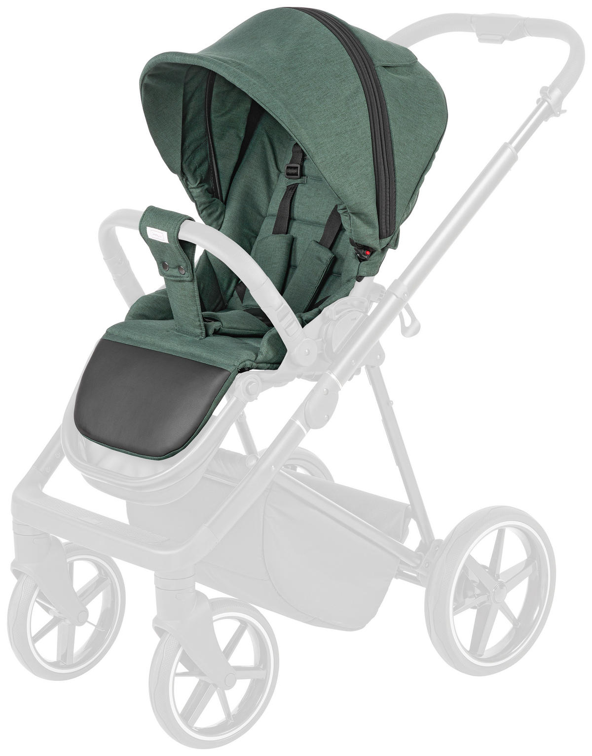 BARNVAGNSSET  - skogsgrön/svart, Basics, metall/textil (57,5/116/101cm) - Jimmylee