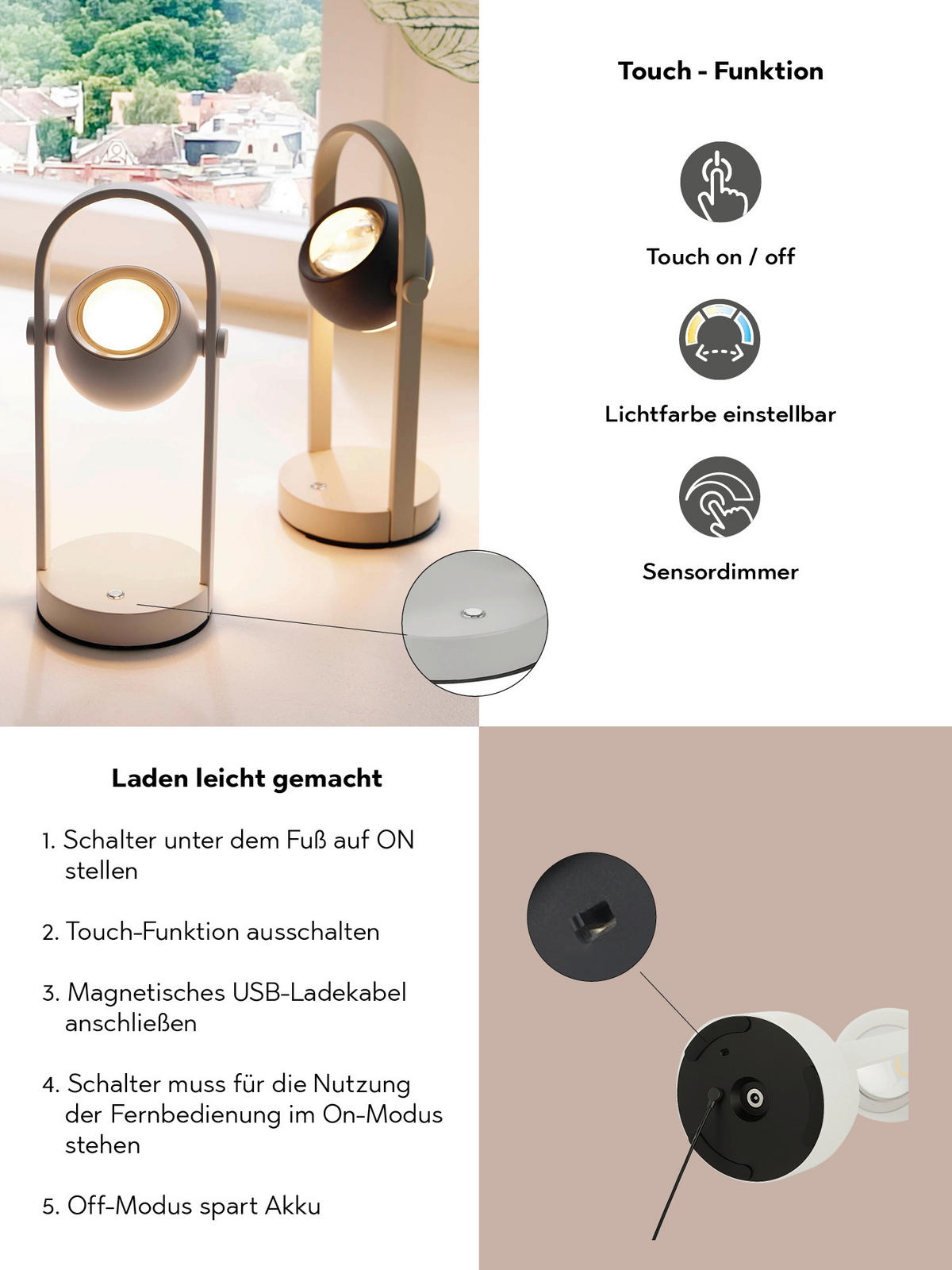LED-WANDLEUCHTE Musterring 14,5/15,0 cm   - Anthrazit/Grau, KONVENTIONELL, Metall (14,5/15,0cm) - Musterring
