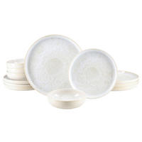 TAFELSERVICE Yuki 12-teilig  - Weiß, Basics, Keramik - Creatable