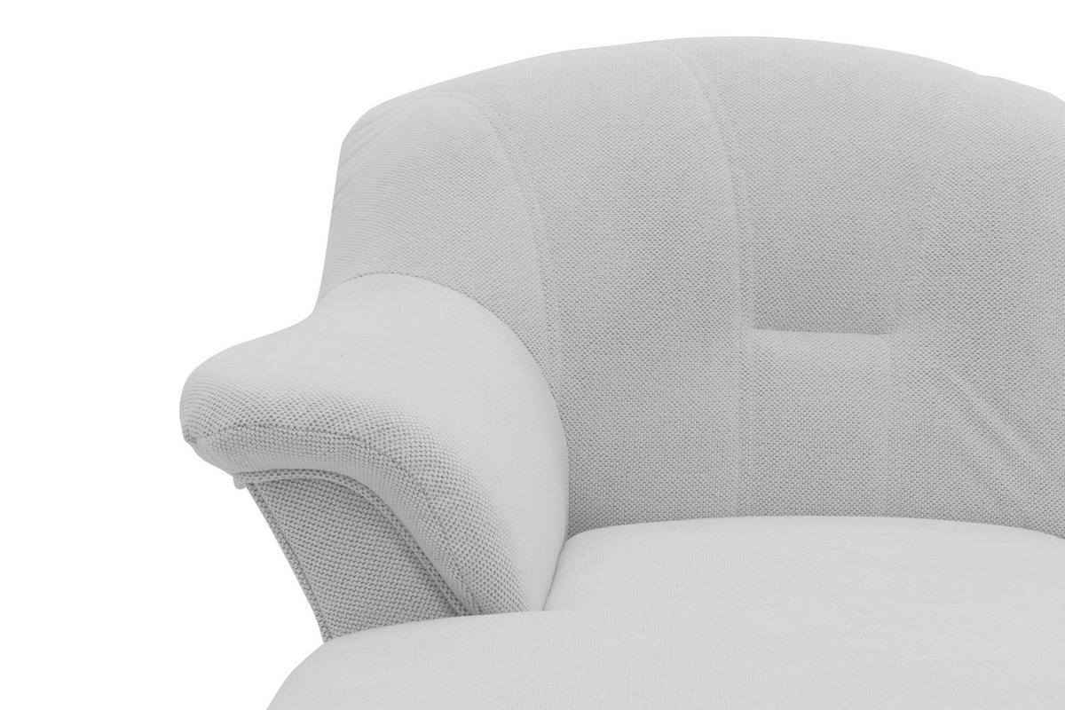 WOHNLANDSCHAFT FLORES FK Silberfarben Mikrofaser  - Silberfarben/Schwarz, KONVENTIONELL, Kunststoff/Textil (142/293/182cm) - MID.YOU