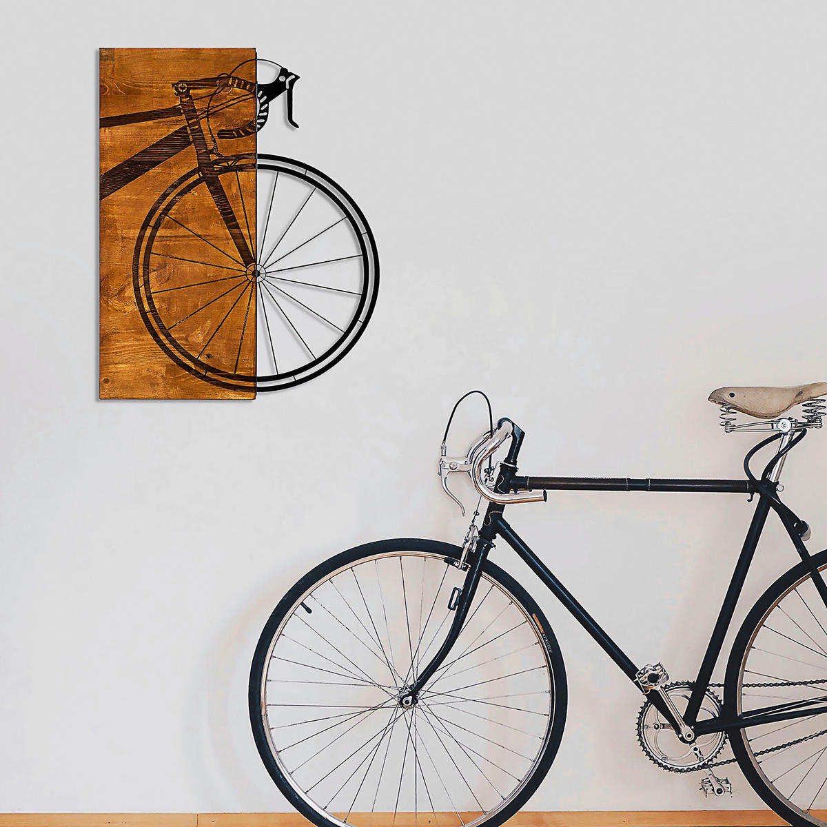 OBJEKTBILD 45/58 cm    - Schwarz/Braun, Basics, Holzwerkstoff (45/58cm)