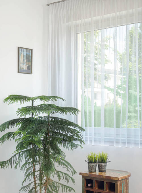 PERDEA CONFECȚIONATĂ transparent  - transparent, Basics, textil (300/175cm)