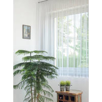 KÉSZFÜGGÖNY áttetsző  - áttetsző, Basics, textil (300/175cm)