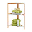 BADEZIMMERREGAL 38/80/38 cm  - Naturfarben/Weiß, KONVENTIONELL, Holz/Holzwerkstoff (38/80/38cm) - Xora