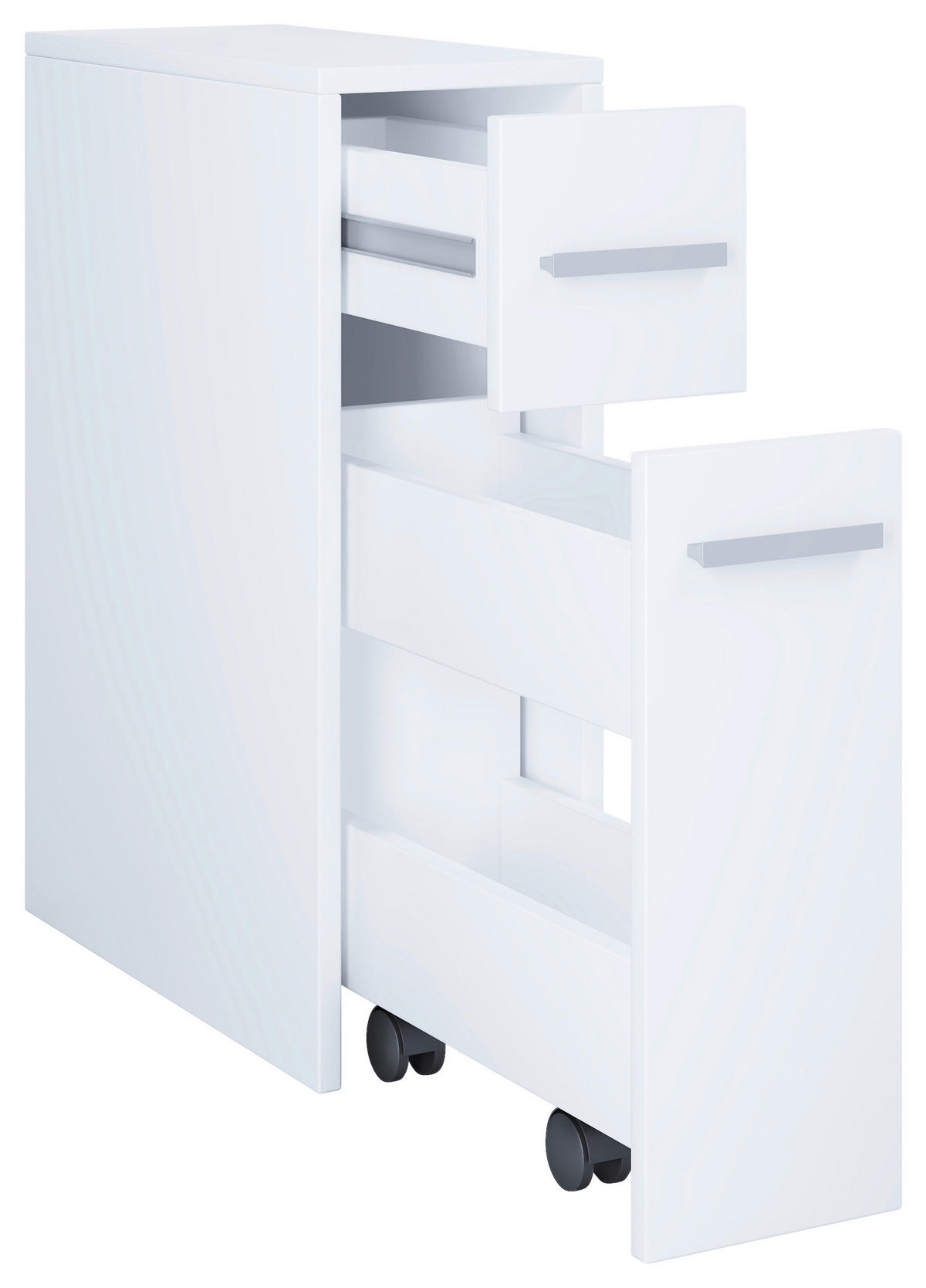 UNTERSCHRANK 19,9/61,4/45 cm   - Weiß/Grau, MODERN, Holzwerkstoff/Kunststoff (19,9/61,4/45cm) - MID.YOU