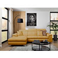 ECKSOFA Senfgelb Flachgewebe  - Chromfarben/Senfgelb, KONVENTIONELL, Textil/Metall (175/268cm) - Carryhome