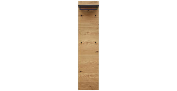 GARDEROBENPANEEL 42/183/27 cm - Eichefarben/Anthrazit, Design, Holz/Metall (42/183/27cm) - Dieter Knoll