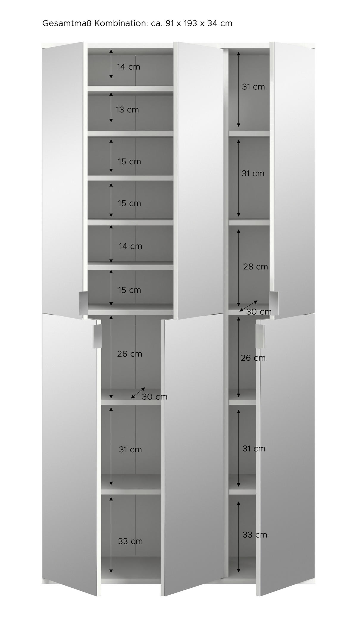 SKŘÍŇ NA ODĚV, šedá, barvy dubu, 91/193/34 cm - šedá/barvy dubu, Konvenční, kov/kompozitní dřevo (91/193/34cm) - MID.YOU