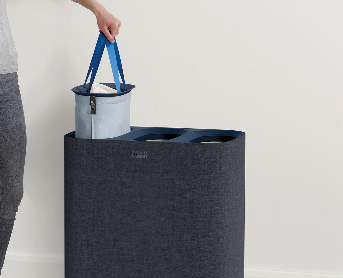 KOŠARA ZA RUBLJE      59/71/40 cm      - siva, Basics, prirodni materijali (59/71/40cm) - Joseph Joseph