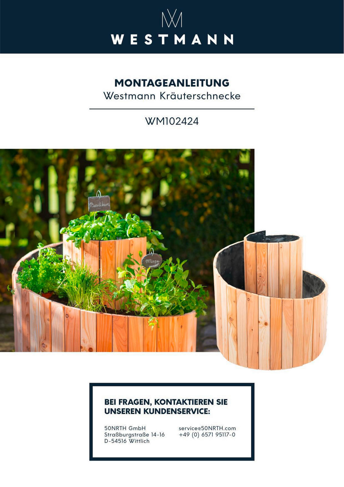 VYVÝŠENÝ ZÁHON   - farba smrekovca, Basics, drevo (55/74cm)