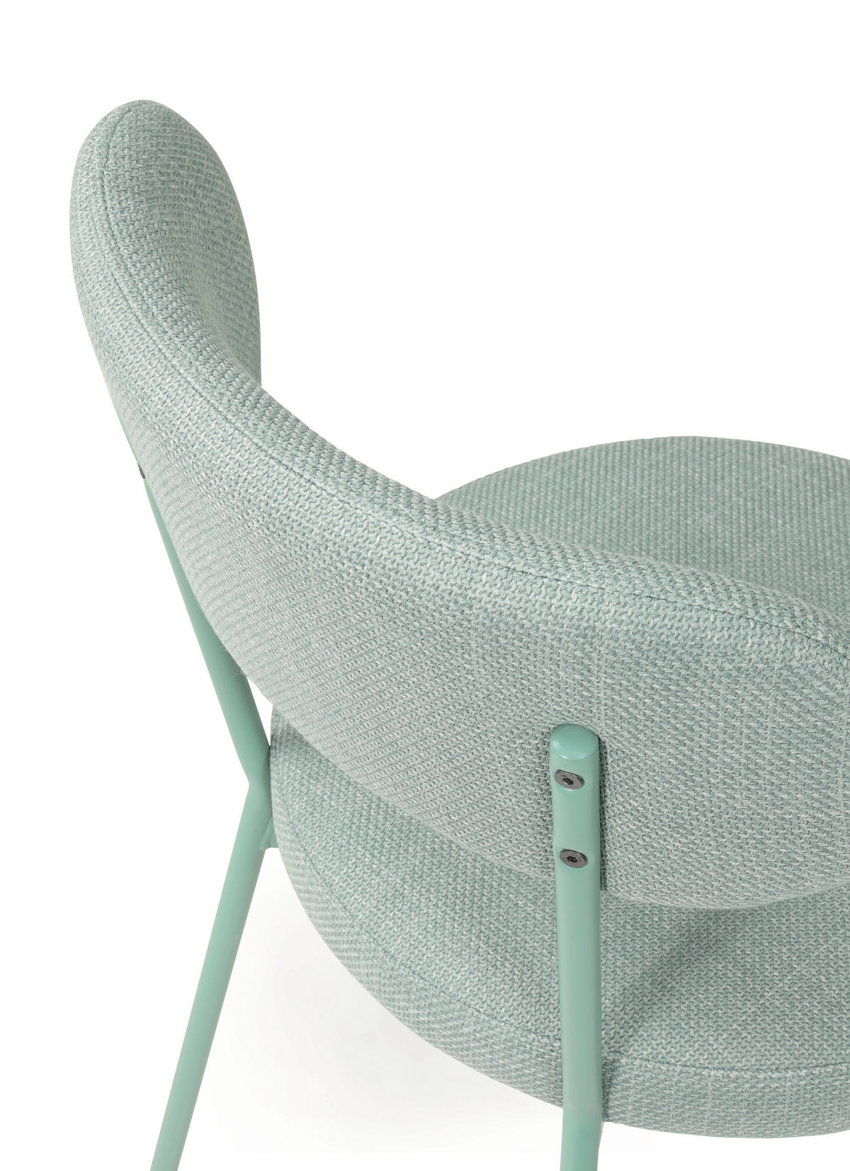 STUHL Webstoff Graugrün  - Graugrün, Basics, Textil/Metall (50/81,5/59cm) - Tom Tailor