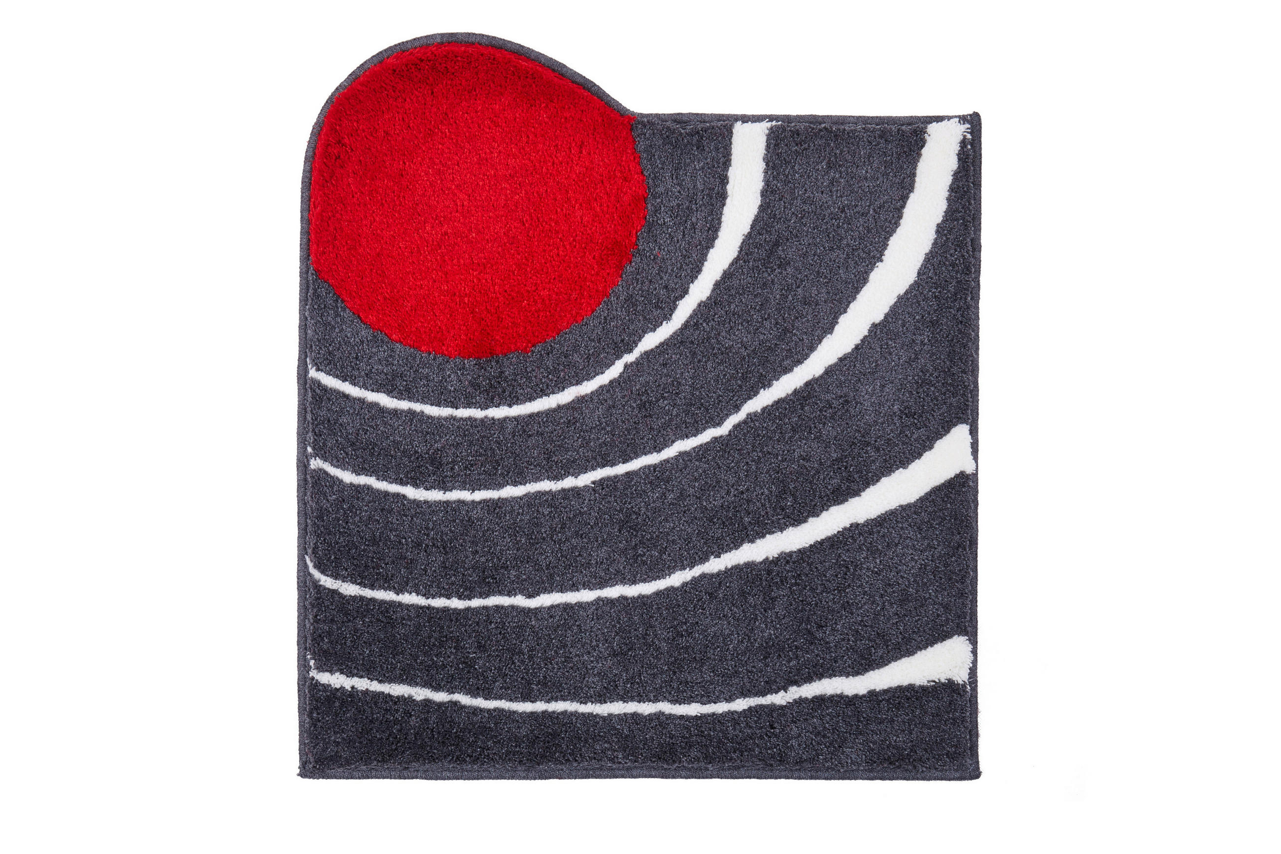 BADTEPPICH Colani 2 Anthrazit 60/60 cm  - Anthrazit, Basics, Kunststoff/Textil (60/60cm) - Grund