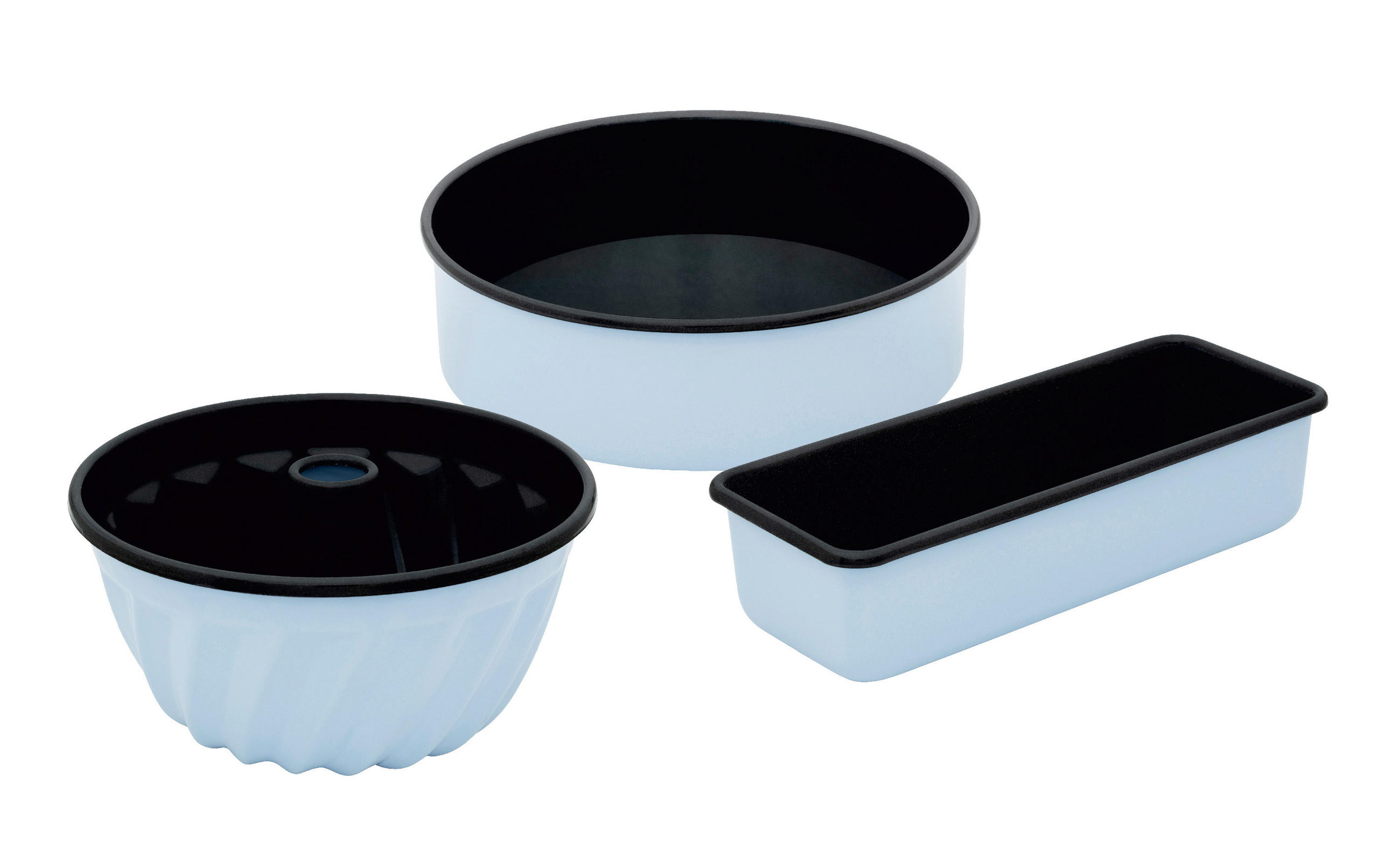 Riess Backformen-set Emailie 3-Teilig Hellblau