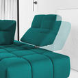 ECKSOFA in Struktur Türkis  313/233 cm  - Türkis/Schwarz, Design, Kunststoff/Textil (313/233cm) - Emilio Belluti