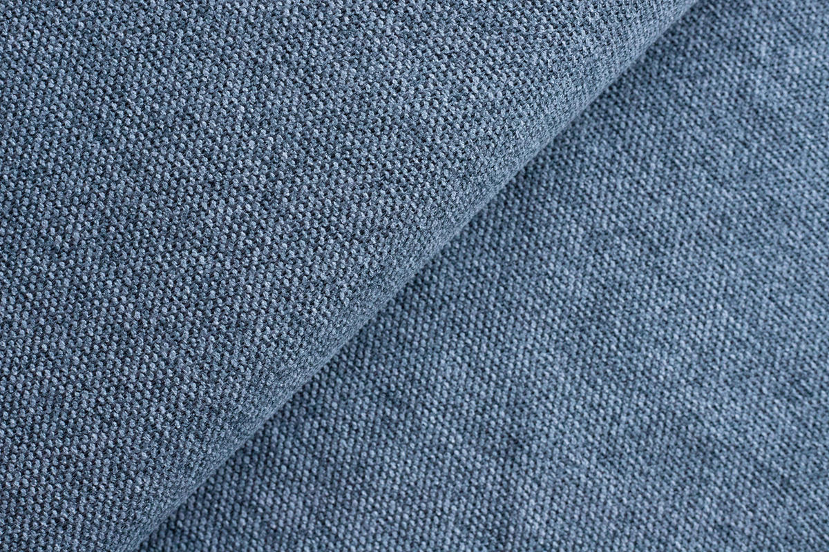 ECKSOFA Flachgewebe Blau  - Blau/Schwarz, Design, Textil/Metall (246/175cm) - Celina