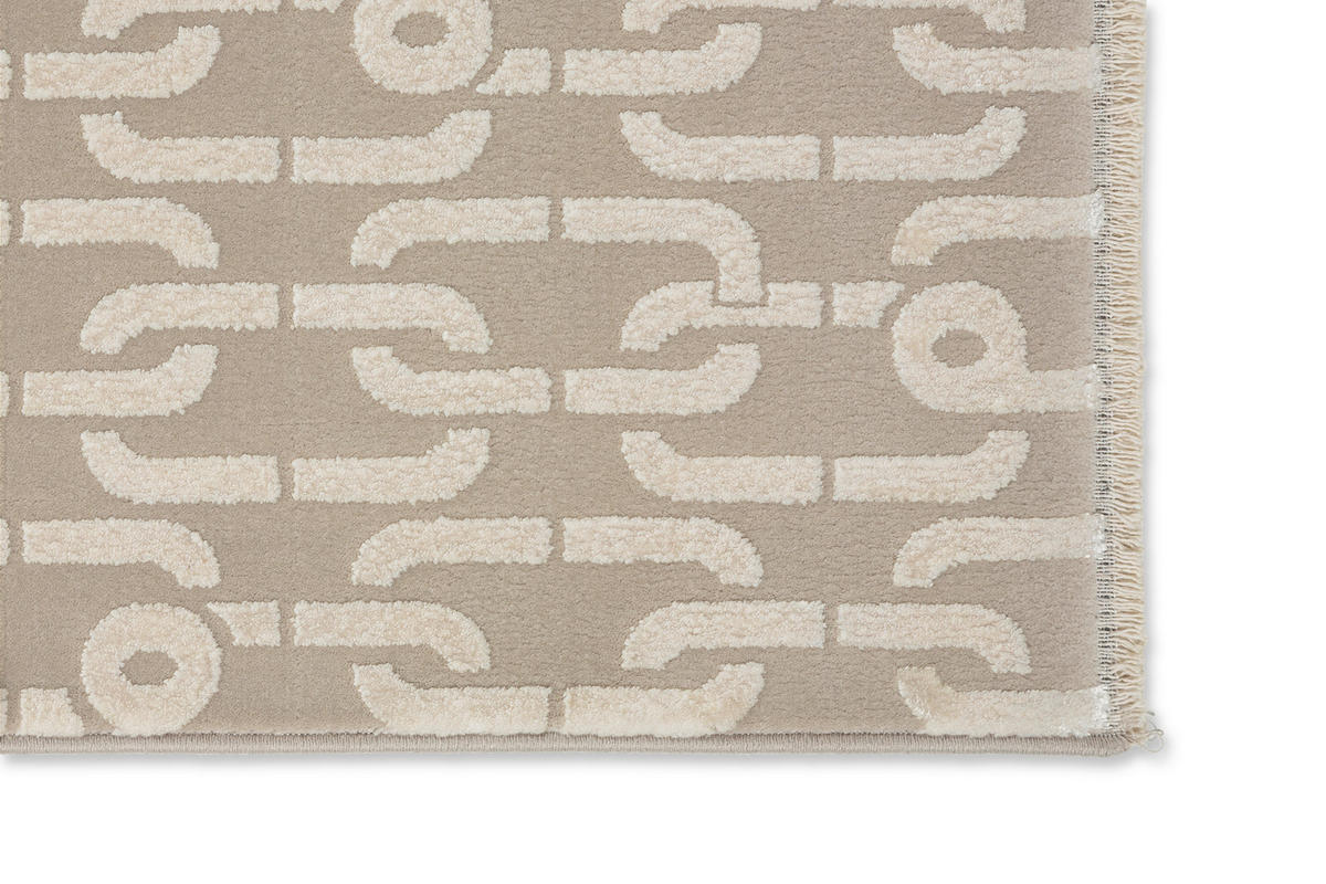 WEBTEPPICH 140/200 cm Chains Creme  - Creme, Design, Textil (140/200cm) - Joop!