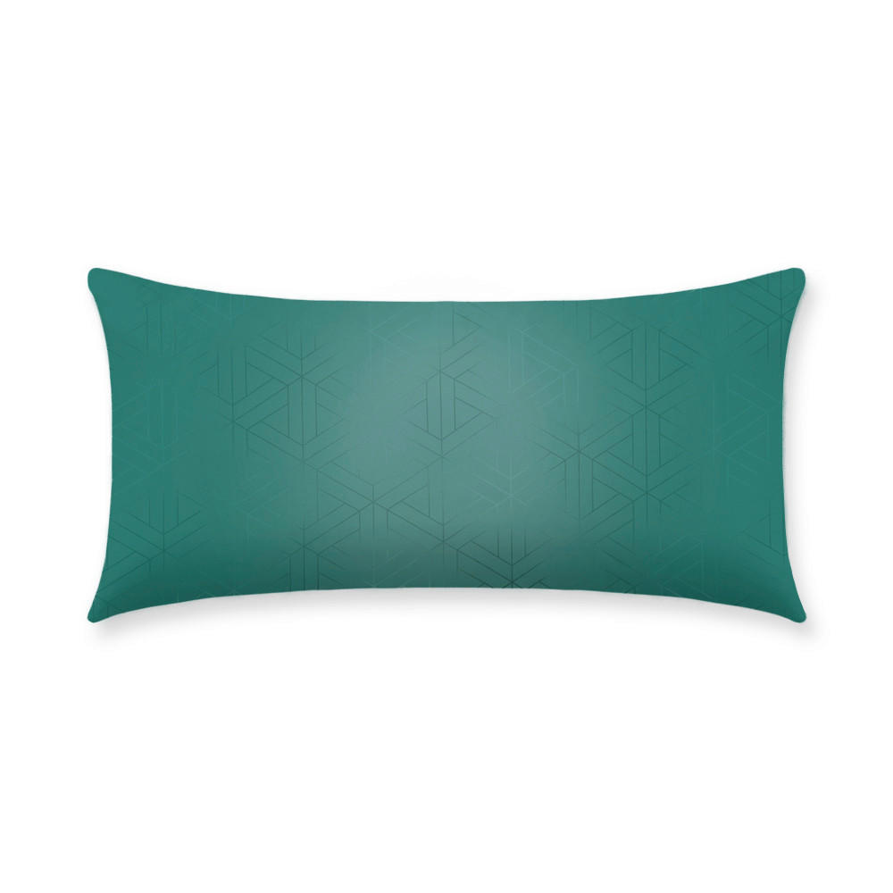 KOPFKISSENBEZUG Atelier 40/80 cm  - Petrol, Design, Textil (40/80cm) - Estella