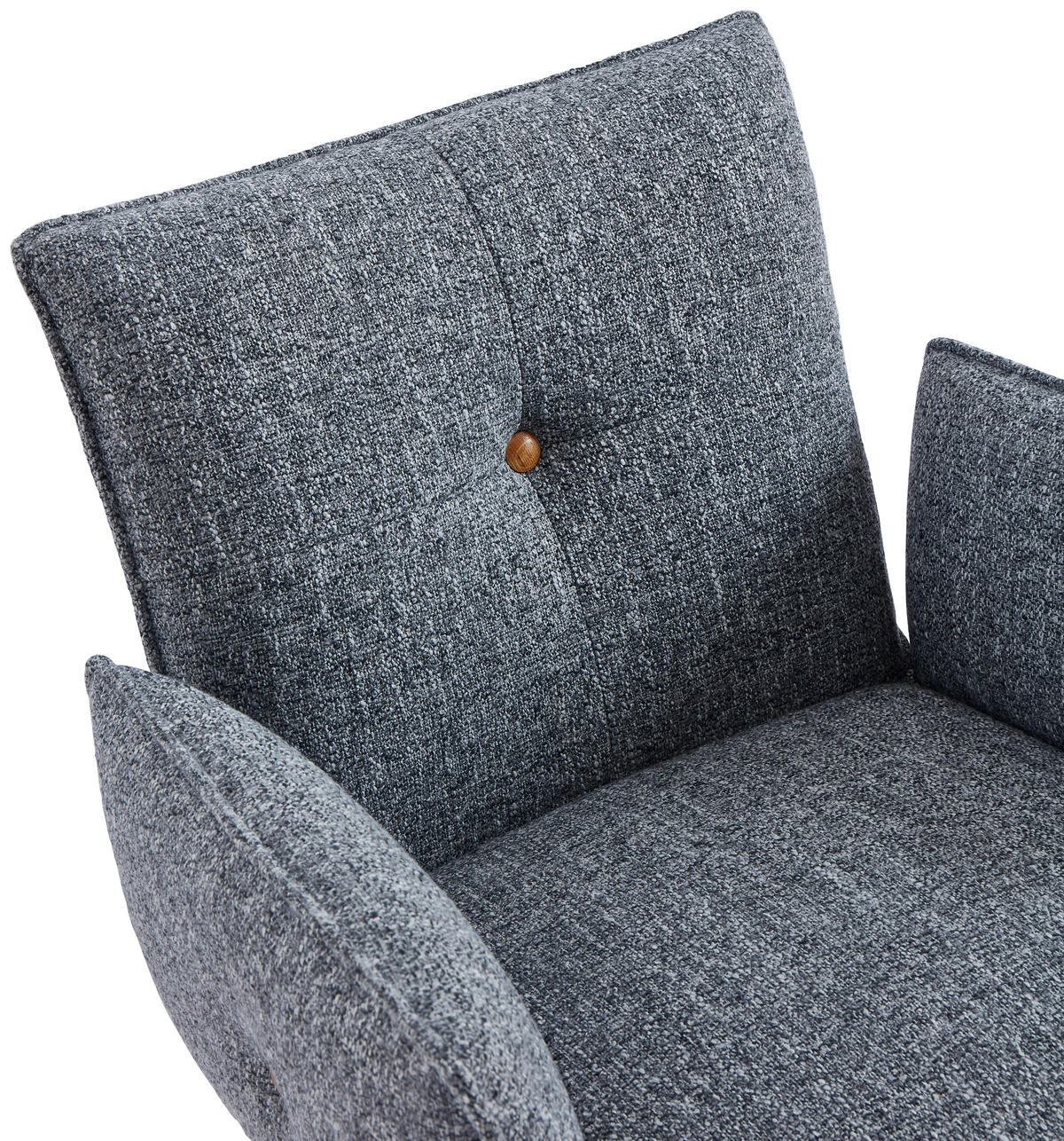 ARMLEHNSTUHL  in Webstoff  - Eichefarben/Grau, Design, Holz/Textil (63/63/82cm) - Novel