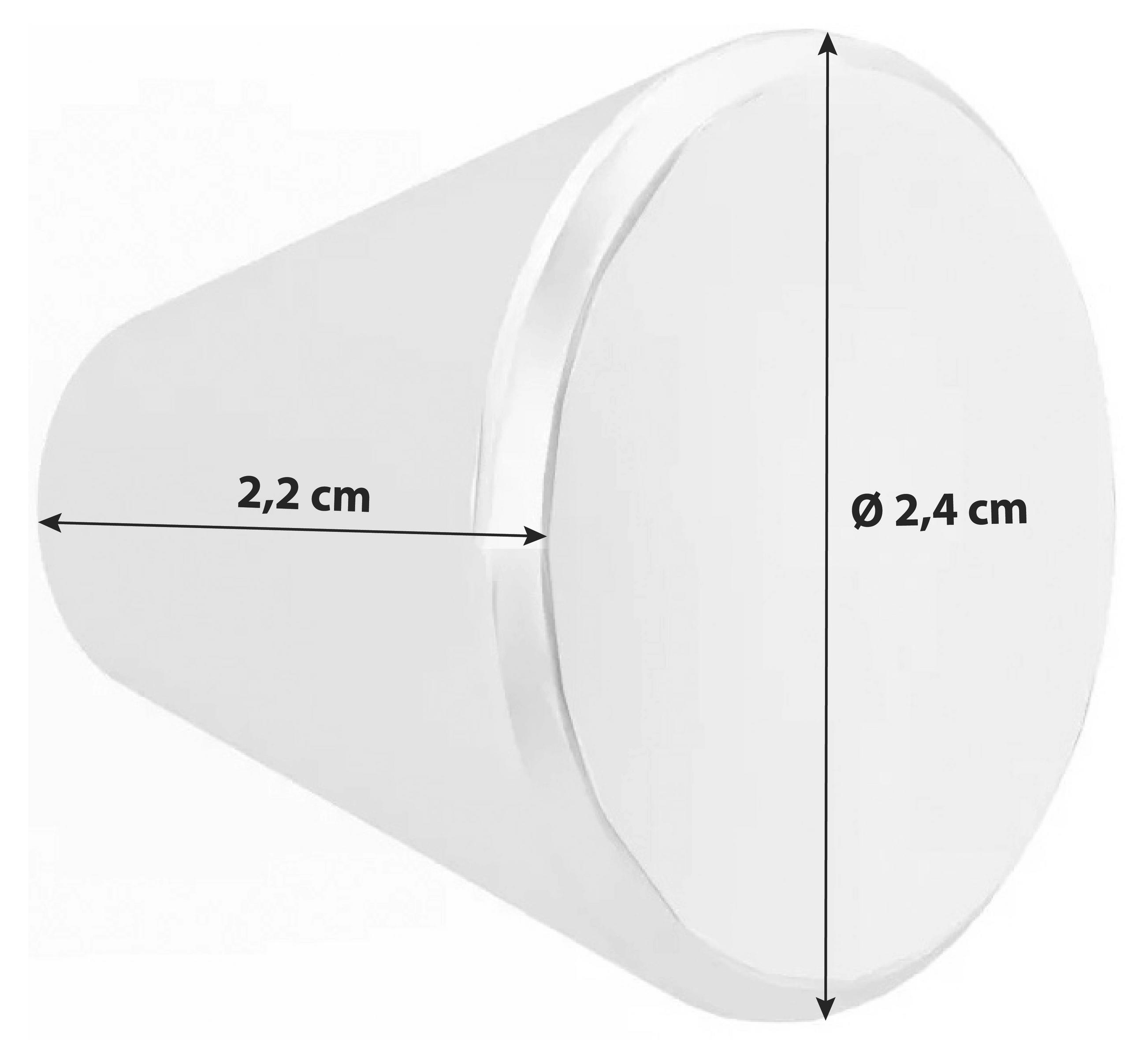 MÖBELGRIFF 2,4/2,4/2,2 cm Alufarben  - Alufarben, Kunststoff (2,4/2,4/2,2cm) - Hom`in