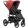 KINDERWAGEN LUX EVO  - Bordeaux/Anthrazit, Basics, Textil/Metall (64/110/100cm) - Naturkind