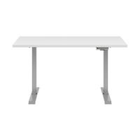 PISALNA MIZA leseni material bela  - srebrne barve/bela, Konvencionalno, kovina/leseni material (135/68/72cm) - Voleo
