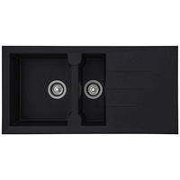 SPÜLE 1712ALINEO100X50S  - Schwarz, Trend, Stein (100/21/50cm) - Respekta