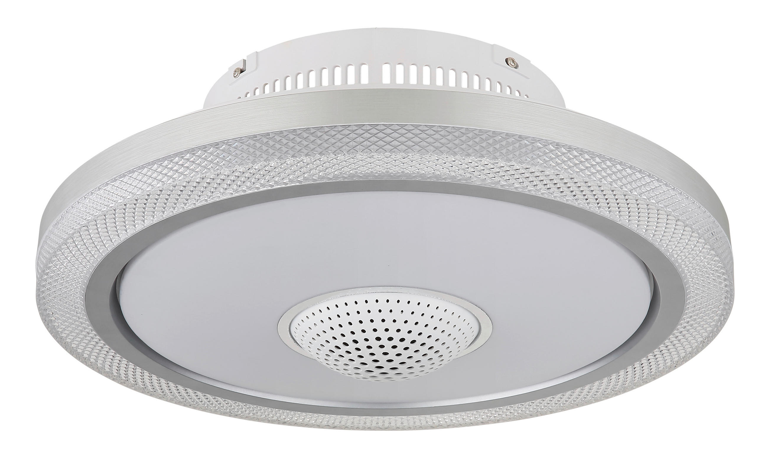 Deckenleuchte mit Ventilator SHELLY 50/21 cm   - Klar/Opal, Design, Kunststoff/Metall (50/21cm) - Globo