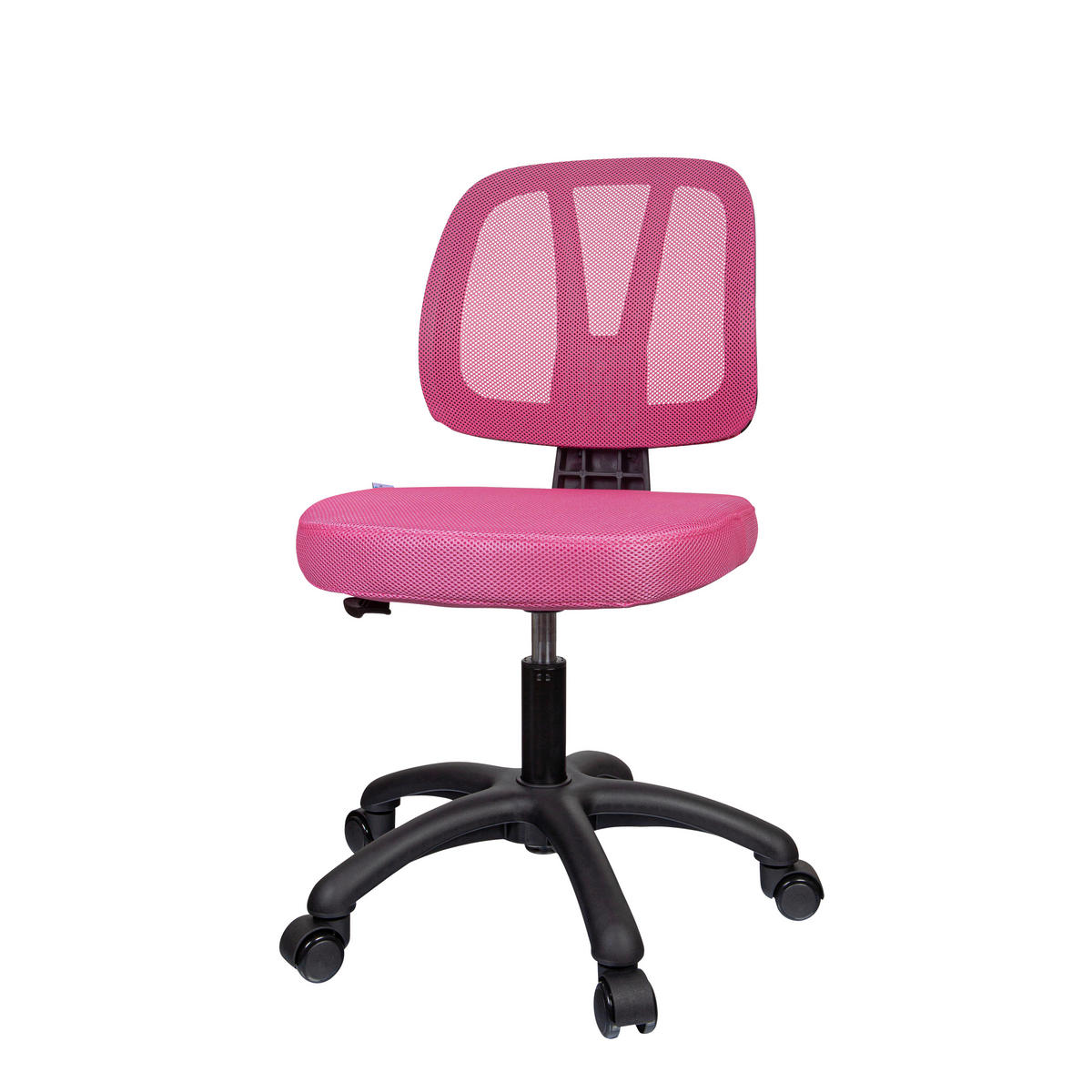 OTOČNÁ ŽIDLE PRO MLÁDEŽ, síťovina, růžová - růžová, Basics, textil/plast (46/84/51cm) - MID.YOU