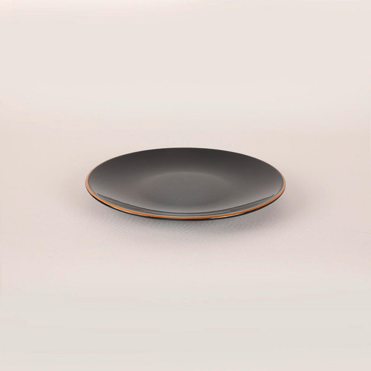 KOMBISERVICE Schwarz, Goldfarben 42-teilig 6 Personen  - Goldfarben/Schwarz, Basics, Keramik (19/19/19cm) - P & B