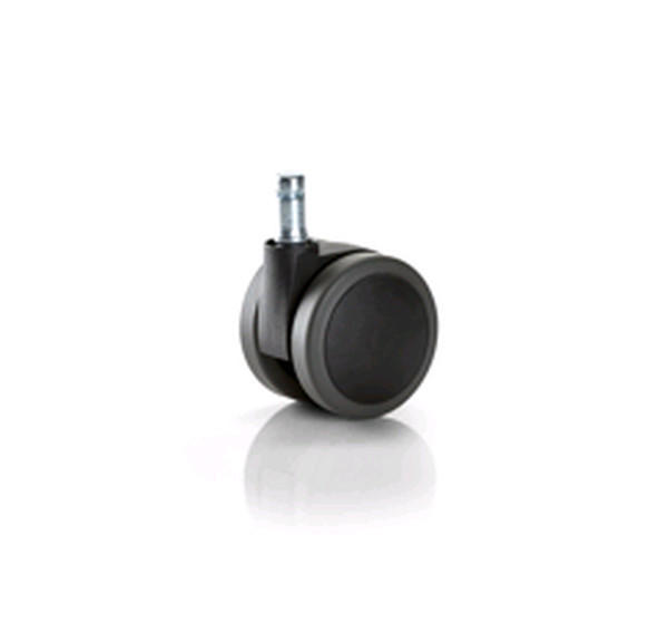 DREHSTUHLROLLE - Schwarz/Grau, Basics, Kunststoff (6cm)