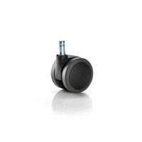 DREHSTUHLROLLE - Schwarz/Grau, Basics, Kunststoff (6cm)