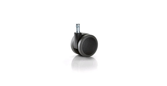DREHSTUHLROLLE 5-teilig - Schwarz/Grau, Basics, Kunststoff (6cm) - Novel