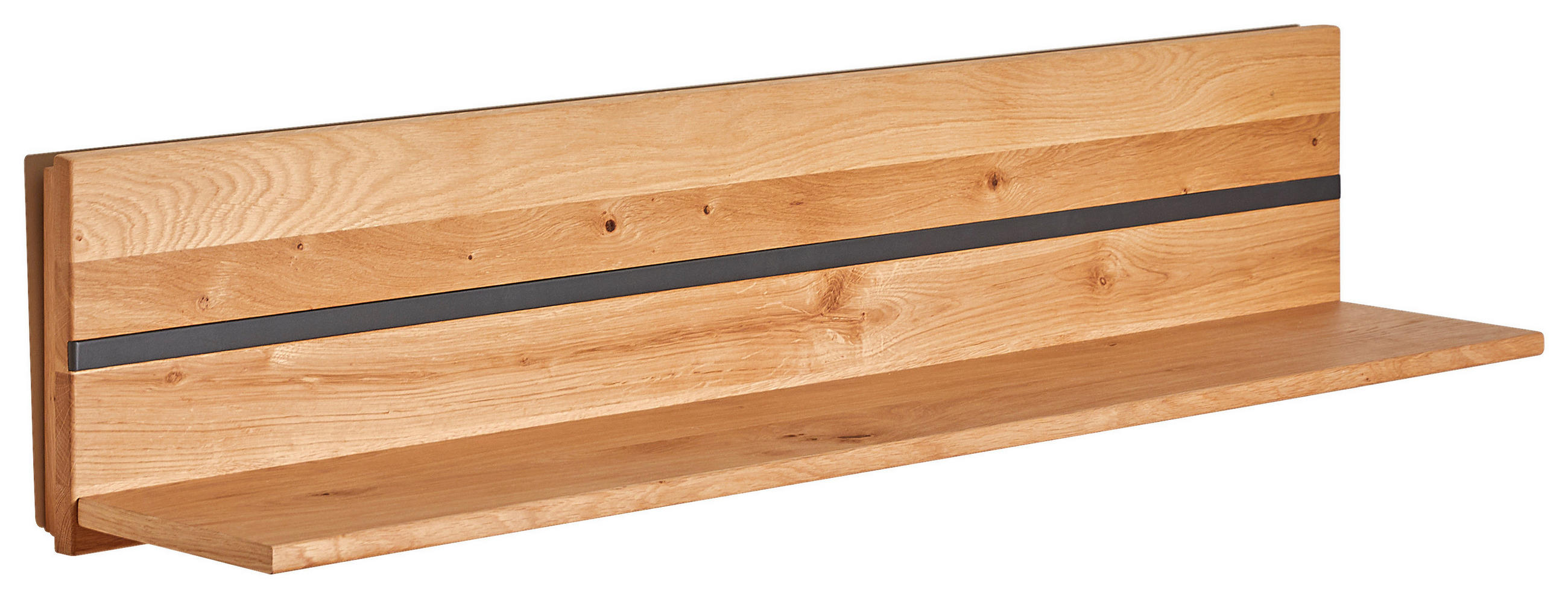 WANDBOARD Amaya Amaya  120/25/23 cm  - Eichefarben/Graphitfarben, Natur, Holz (120/25/23cm) - Linea Natura