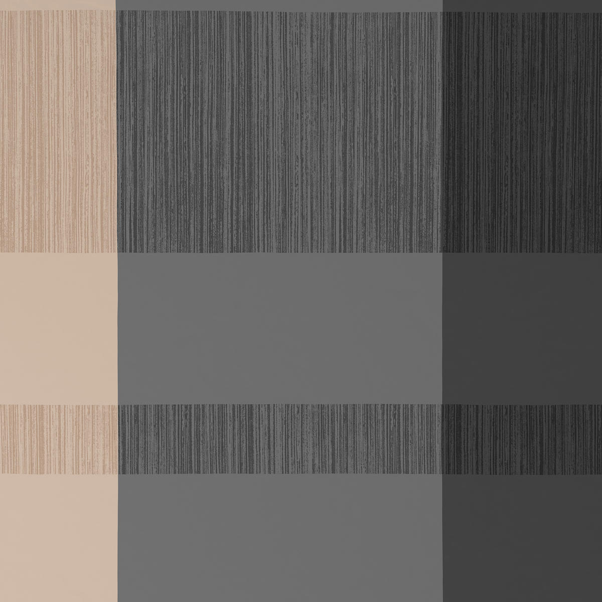 BETTWÄSCHE 2-teilig 140/200 cm  - Anthrazit/Beige, KONVENTIONELL, Textil (140/200cm) - Esposa