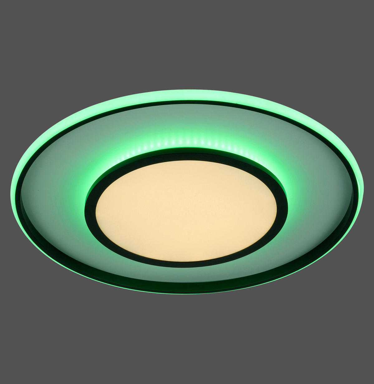 LED-DECKENLEUCHTE 60/10 cm   - Schwarz, Design, Kunststoff/Metall (60/10cm)