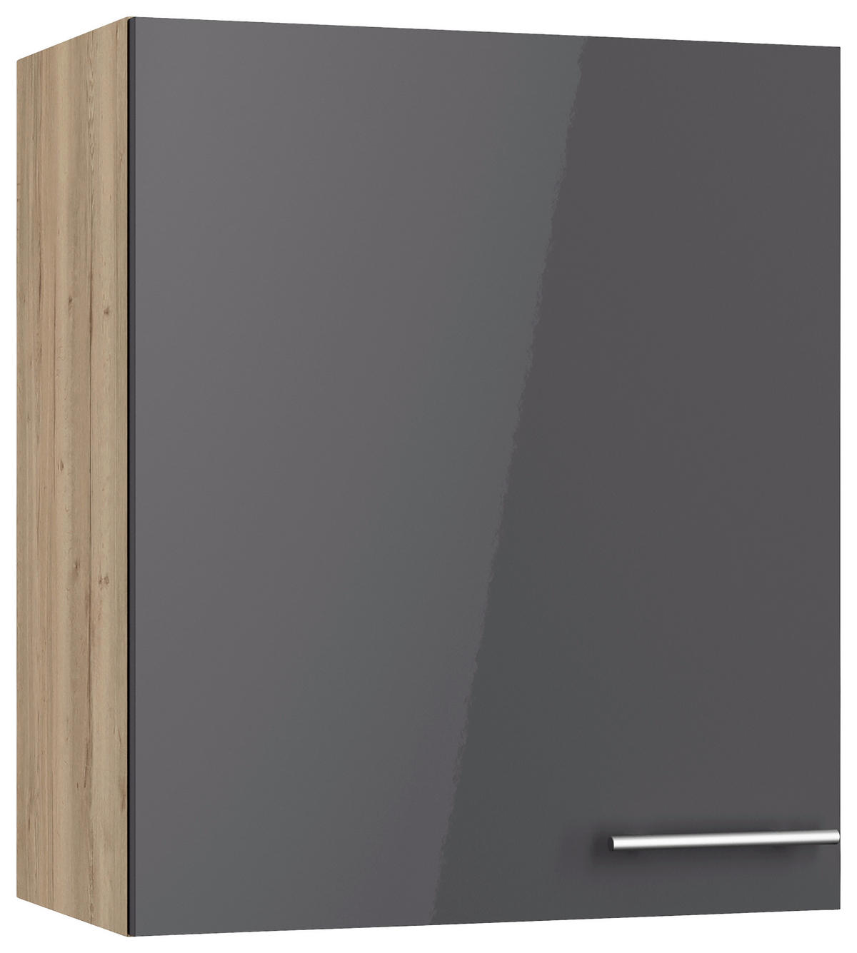 KÜCHENBLOCK 270 cm   in Anthrazit, Eichefarben  - Edelstahlfarben/Eichefarben, Basics, Holzwerkstoff/Metall (270cm) - Optifit
