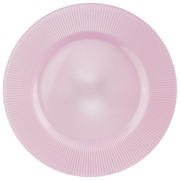 PLATZTELLER 34 cm - Rosa, KONVENTIONELL, Glas (34cm) - NOVEL