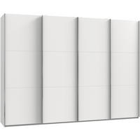 SCHWEBETÜRENSCHRANK in Weiss  - Chromfarben/Weiss, Modern, Holzwerkstoff (300/216,5/65cm) - MID.YOU