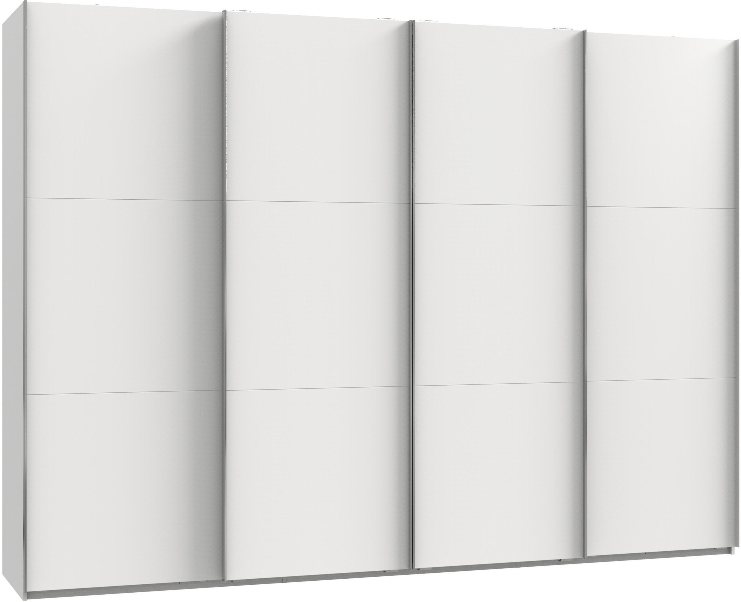 Schwebetürenschrank B: 300 Cm Level, Weiß