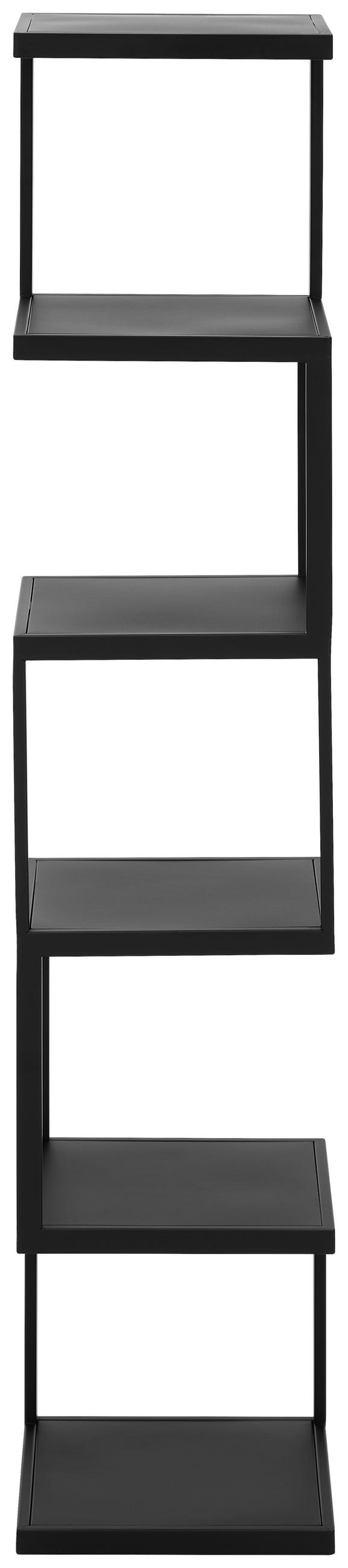 REGAL  25/119/25 cm Schwarz  - Schwarz, Basics, Metall (25/119/25cm) - Carryhome