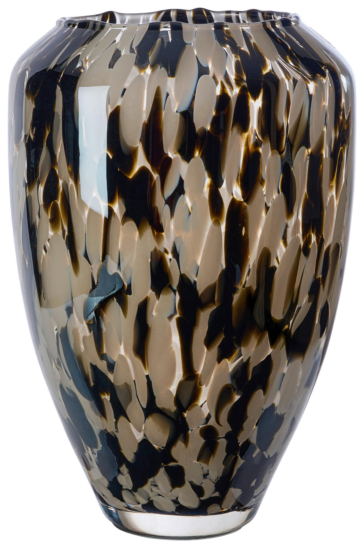 VÁZA, sklo, 28 cm - viacfarebná, Basics, sklo (19/28cm) - Ambia Home