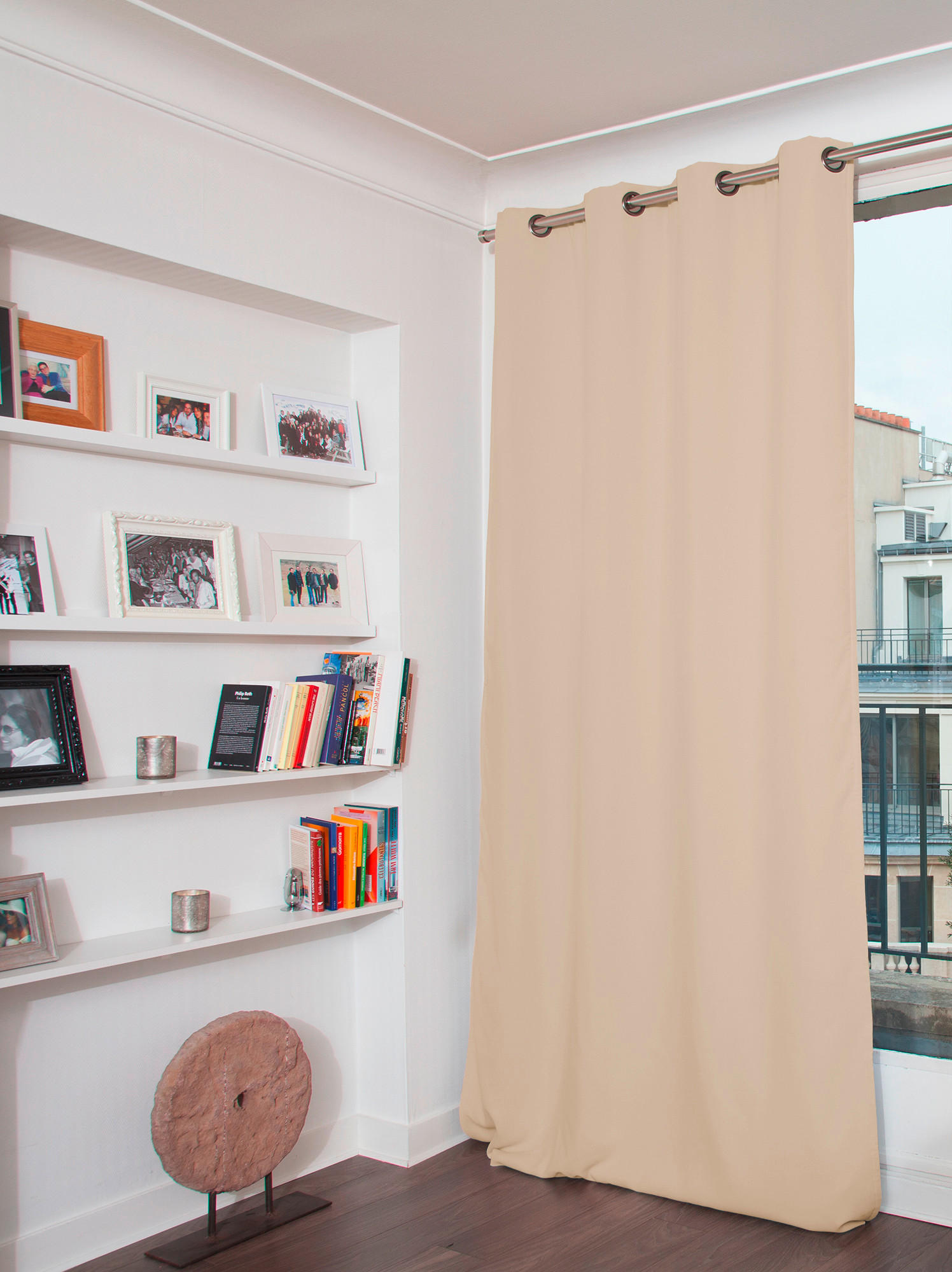 VERDUNKELUNGSVORHANG - Beige/Creme, Basics, Textil (135/260cm)