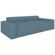 SCHLAFSOFA in Webstoff Petrol  - Petrol/Schwarz, KONVENTIONELL, Kunststoff/Textil (256/83/115cm) - Carryhome