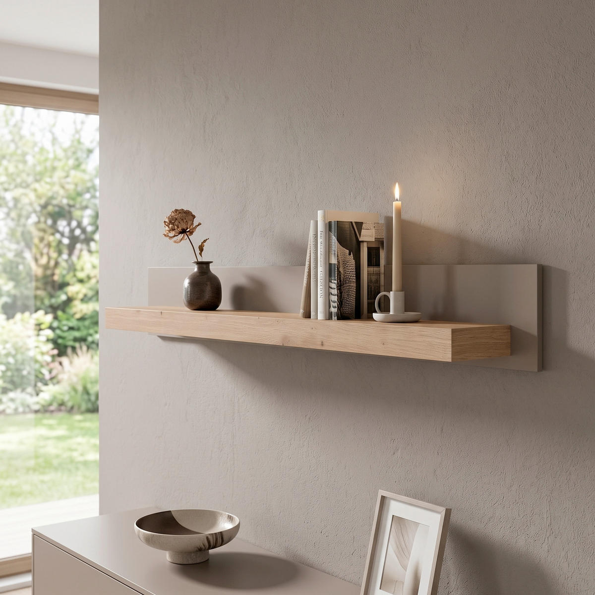 WANDBOARD Holzwerkstoff Eiche Artisan  - Eiche Artisan, Design, Holzwerkstoff (159/20/18cm) - MID.YOU
